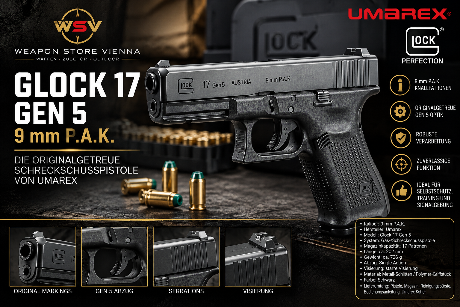 Glock 17 Gen 5 P.A.K