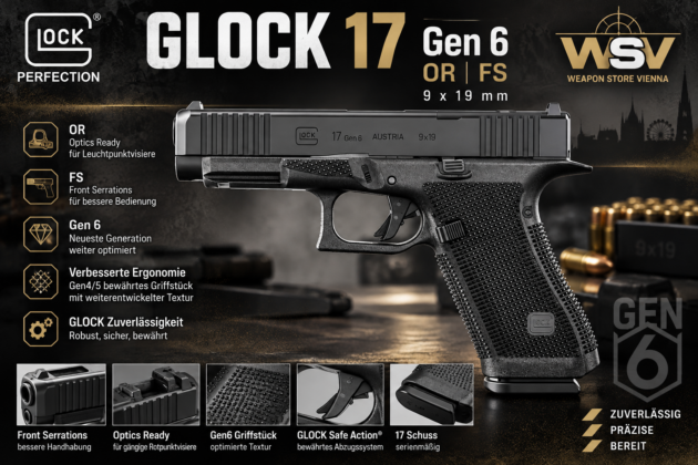 Glock 17 Pistolenset (gen6/OR/FS) 9x19mm